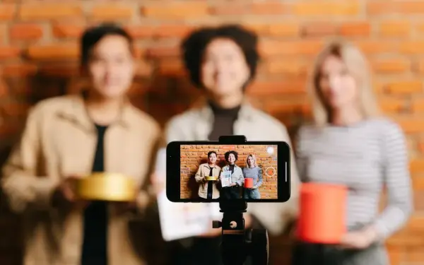 A product photography shoot