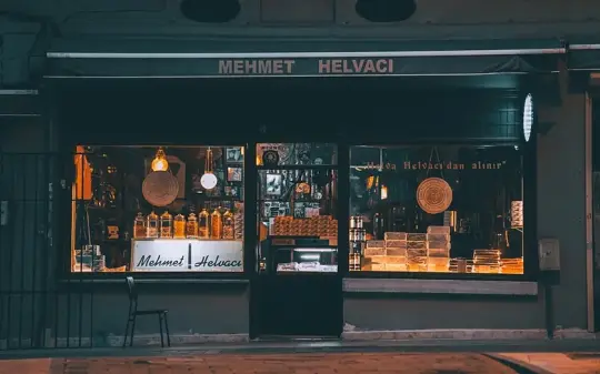 A shop front on a local street