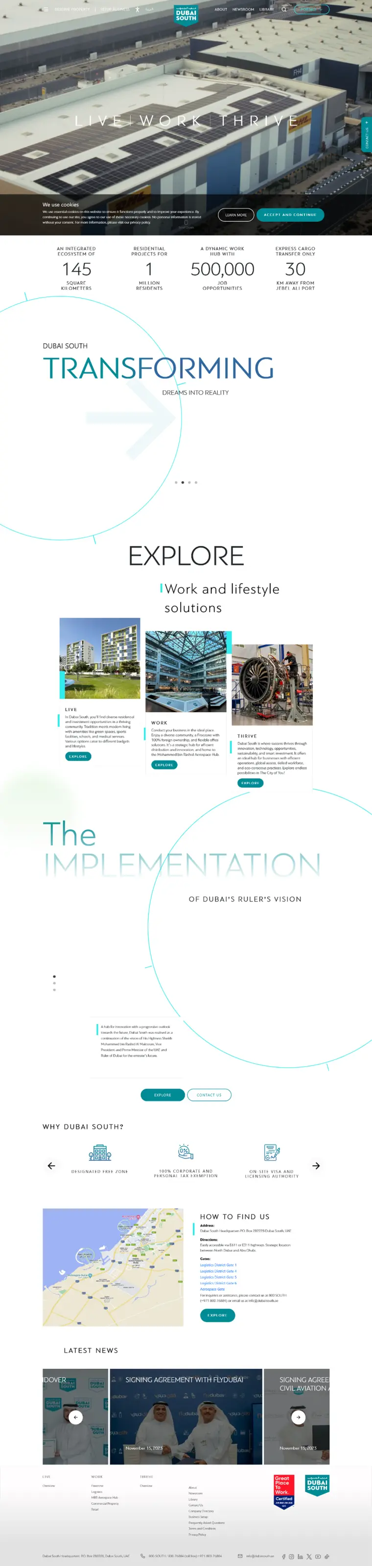 Dubai South, website