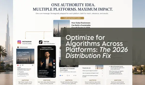 Optimize for algorithms across platforms: the 2026 distribution fix