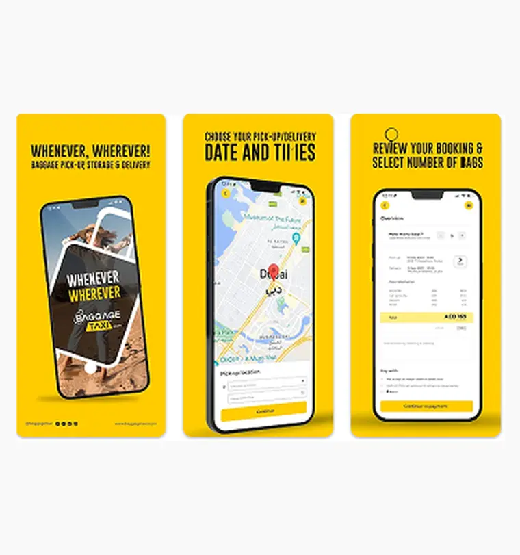 Baggage Taxi, mobile app