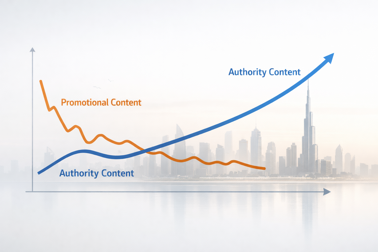 Authority Content vs Promotional Content in Dubai